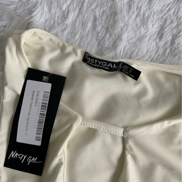 NASTY GAL CREAM CROP TOP - Picture 11 of 13